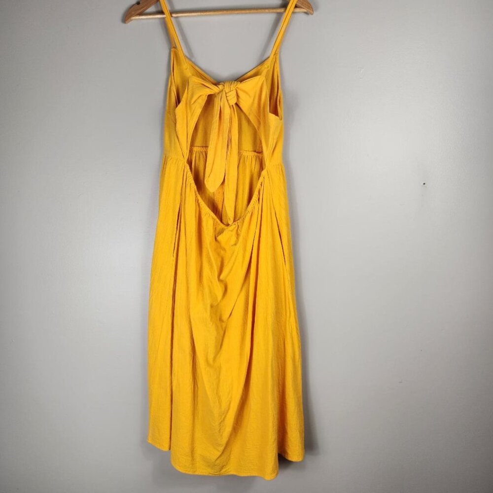 Universal Threads Yellow A-Line Button Front Tie … - image 7